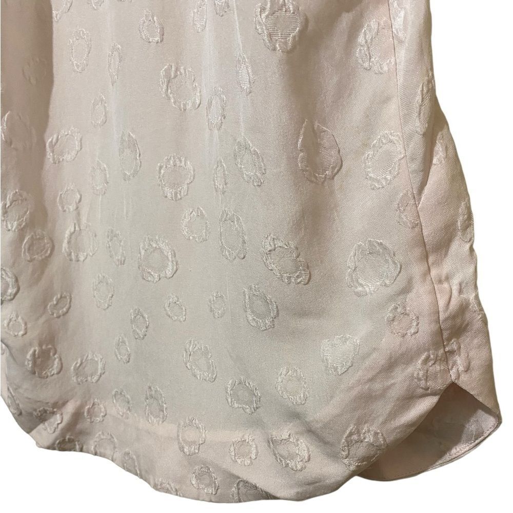 & Other Stories 100% Silk Pale Pink Embroidered Feminine Camisole Croquette - Picture 4 of 10